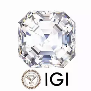 1.50 ct. Asscher Wholesale IGI Certified Lab Grown Loose Diamond. (SI1 / E) - Picture 1 of 2