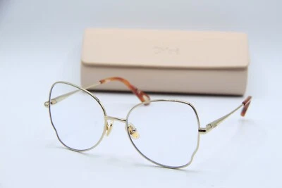 NEW CHLOE CH0098O 001 GOLD HAVANA XS AUTHENTIC EYEGLASSES W/CASE 50-16 - Image 1 of 4