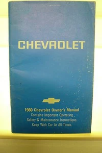 Chevrolet 1980 Owner's Manual GM - Picture 1 of 3