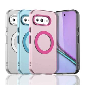 Funda rígida delgada magnética a prueba de golpes para Google Pixel 8 Pro 8A 9 Pro XL 9A 10 Pro - Imagen 1 de 14