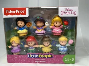 Fisher Price Little People Disney Princess Figure Pack -  7 Figures NIB - Picture 1 of 10