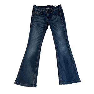 Womens Diesel Bootcut Jeans Slim Fit Low Rise Stretch Blue Wash Louvboot W29 L29 - Picture 1 of 15