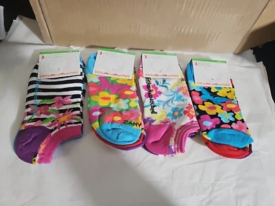 LITTLE MISS MATCHED-4 PACKS OF 3 SOCKS Ages 10-110 - Image 1 of 4