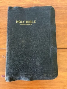 Holy Bible KJV Genuine Leather Red Letter w/ Wright's Bible Readers' Aids World - Picture 1 of 13