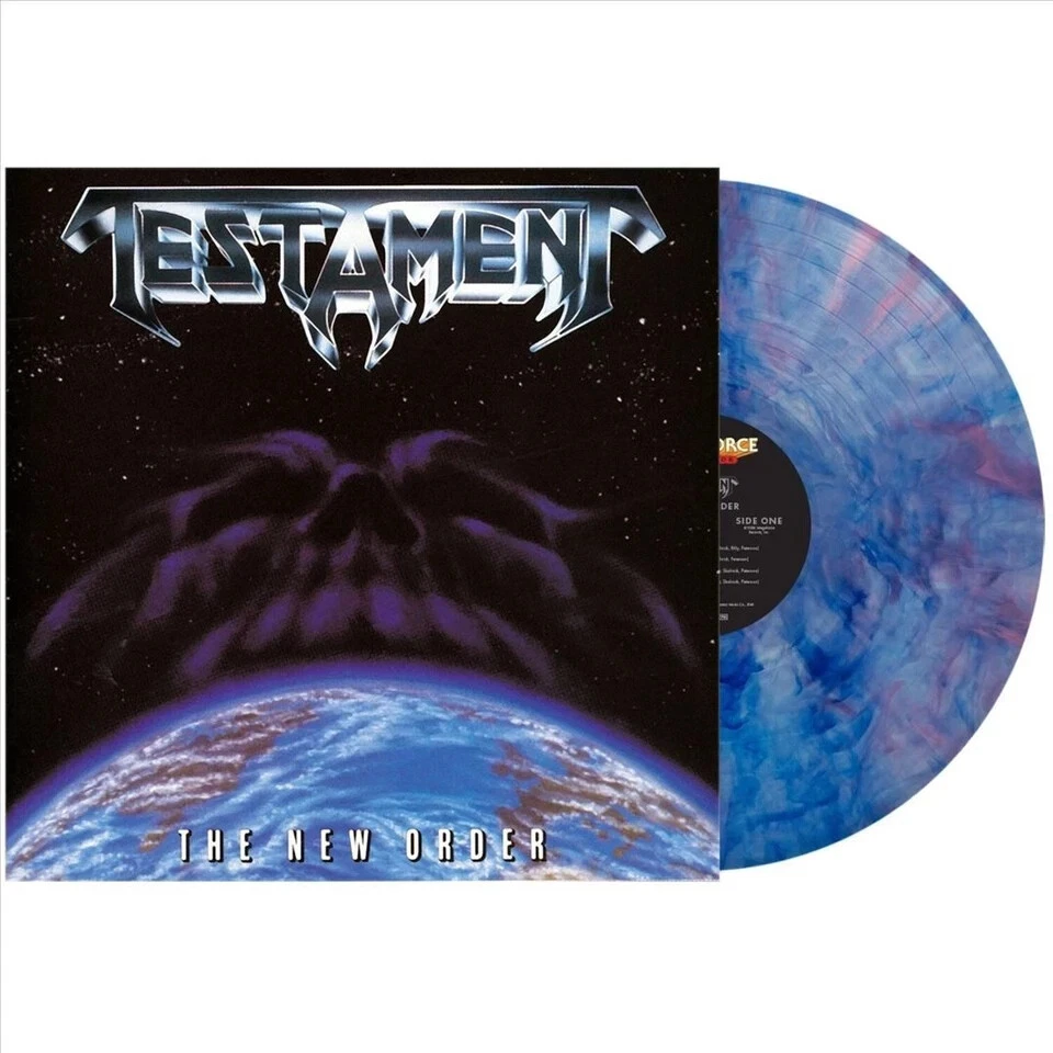 TESTAMENT,  NEW ORDER, BLUE & PINK SWIRL VINYL, NEW & SEALED - Image 1 of 1