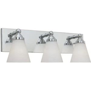 Designers Fountain 6493-CH Hudson 3 Light 22 inch Chrome Bath Bar Wall Light - Picture 1 of 1