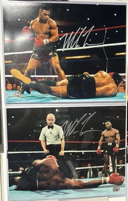2 Foto firmada autografiada por Mike Tyson 16x20 Tyson holograma Berbick KO Foto 1 de 4