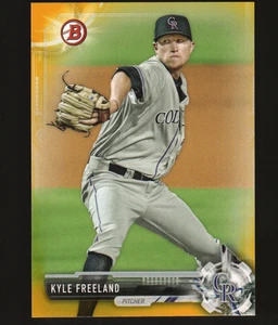 2017 Bowman Prospects Yellow #BP109 - Kyle Freeland - Colorado Rockies 17-821 - Picture 1 of 2