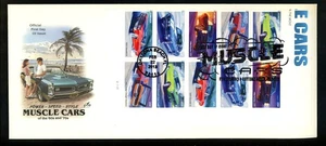 US FDC #4743-4747 Artcraft 2013 Daytona Fl Classic Muscle Cars Plate Block PB HC - Picture 1 of 2