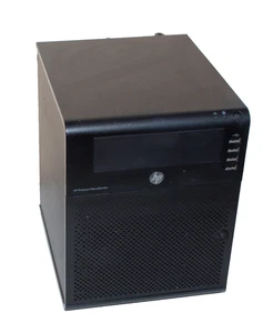 NAS Box HP ProLiant MicroServer Dual Core CPU 8Gb RAM 128Gb SSD 4Tb HDD NAS OS - Picture 1 of 4