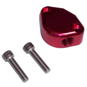 Fuel Pump Block Off with Vent, Red Dunebuggy & VW - Picture 1 of 1