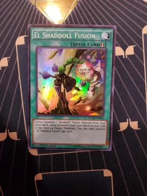 *** EL SHADDOLL FUSION *** SUPER RARE MISPRINT MINT/NM NECH-EN064 YUGIOH! - Image 1 of 3