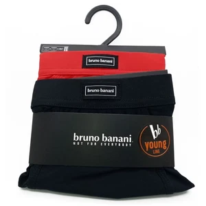 bruno banani short herren unterhose MICRO COLOURED rot schwarz 2-er Pack - Bild 1 von 12