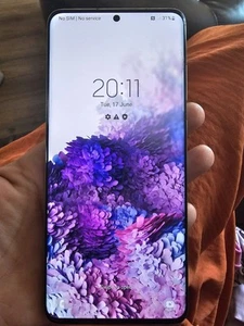 Faulty bt working Samsung Galaxy S20 plus 5G white Mobile Phone read description - Zdjęcie 1 z 8