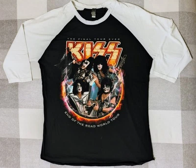 Camiseta de béisbol Kiss - End Of The Road World Tour 2021 - Grande (mercancía auténtica) Foto 1 de 4