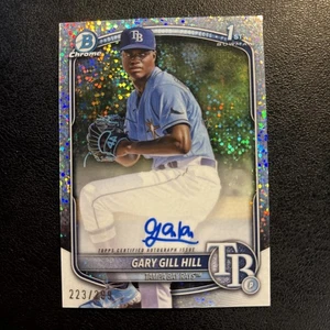 2025 Bowman Chrome Gary Gill Hill Speckle Auto /299 CPA-GG Rays - Picture 1 of 5