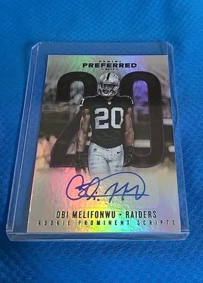 2017 Preferred Obi Melifonwu autograph auto 19/25 RAIDERS  - Image 1 of 2