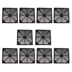 10 pièces ordinateur pc étanche à la poussière refroidisseur fan cas couvercle filtre à poussière maille - Photo 1/6