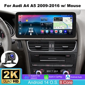 12.3'' For Audi A4 2009-2016 Apple Carplay Car Stereo Radio GPS Wifi Android 14 - Picture 1 of 22