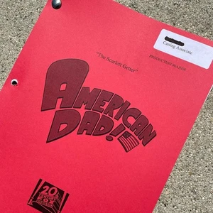 American Dad Original 2010 Production Used Table Draft Script Seth MacFarlane - Picture 1 of 13
