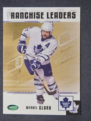 03-04 Parkhurst Original 6 Wendel Clark 🚨🚨🚨 Franchise Leaders Maple Leafs  - Image 1 of 2