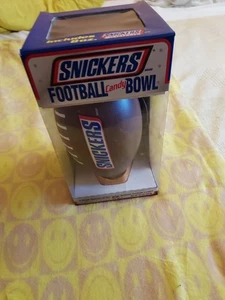 Snickers Vintage Football Candy Bowl. NO CANDY. With Box. Made In USA - Picture 1 of 4