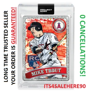 Topps Project 2020 #100 ~ 2011 MIKE TROUT by Blake Jamieson (Ben Baller) IN HAND - Picture 1 of 1