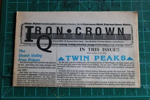 Iron Crown Quarterly #8 Summer 1990 MERP Spacemaster Twin Peaks Middle Earth RPG - Picture 1 of 4