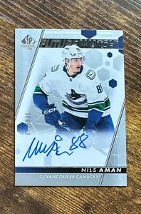 2022-23 SP Authentic Future Watch #158 Nils Aman /999 RC Auto #X8279 - Picture 1 of 2