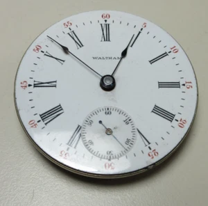 VINTAGE WALTHAM POCKET WATCH MOVEMENT GRADE 820 MODEL 1883 WATCHMAKER #54 - Picture 1 of 6