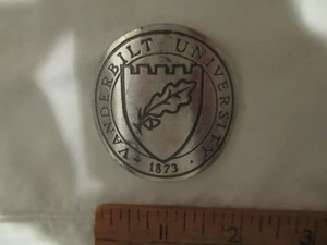 Vanderbilt University 1 3/4" pewter convex plaque seal  - Picture 1 of 1