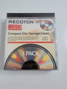 Recoton Compact Disc Aufbewahrungskoffer neu versiegelt 3er-Pack alter Lagerbestand - Bild 1 von 6