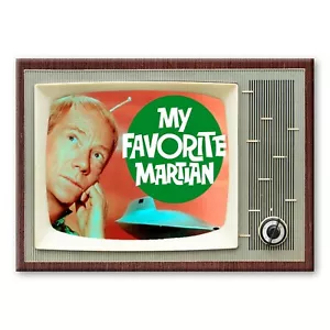 MY FAVORITE MARTIAN Retro TV Classic TV 3.5 inches x 2.5 inches FRIDGE MAGNET - Picture 1 of 2