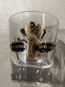 Indianapolis Motor Speedway-500 Shot Glass- Great Design,Excellent condition-HTF