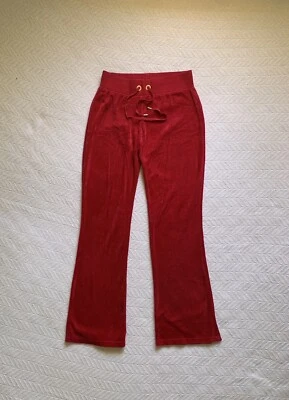 Y2K Bebe Women's Velour Track Pants Pink Velvet Embroidered Spell Out On Back - Image 1 of 4