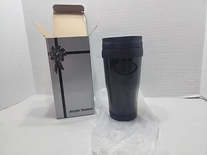 NEW Set Of 8 Black Acrylic Tumblers UNBRANDED 6 Inch - Picture 1 of 5