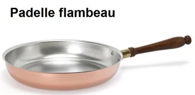 PADELLA PER FLAMBARE DM 26 FLAMBE' RAME PROFESSIONALE AGNELLI HORECA 10 2023 - Immagine 1 di 2