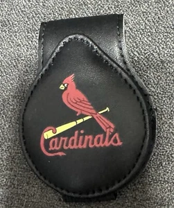MLB St. Louis Cardinals Magnetic Leather Money 4” Clip - Picture 1 of 8