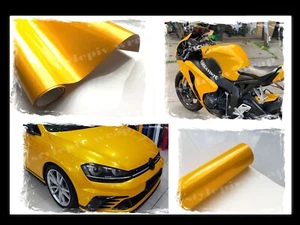 Vinylfolie Covering gelb glänzend Metall Pearl 152x20cm thermoverformbar selbstklebend - Bild 1 von 1