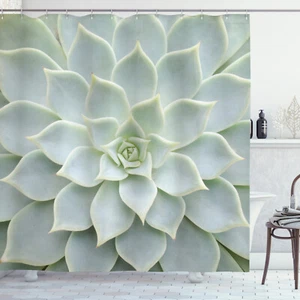 Desert Shower Curtain Cactus Flowers Photo Print for Bathroom - Picture 1 of 8