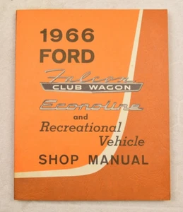 Ford Econline 1966/Falcon Club Wagon/Servicio de autocaravana/Manual de taller original - Imagen 1 de 1