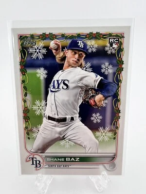 2022 Topps Holiday #HW41 Shane Baz RC Rays - Image 1 of 2