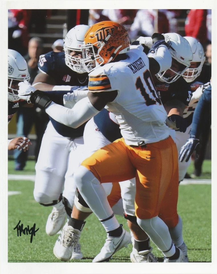 TYRICE KNIGHT - Signed/Autographed - UTEP MINERS - 8x10 Photo w/COA - Image 1 of 1