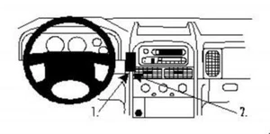 Brodit Proclip Mount for Jeep Grand Cherokee 1999-2004 (852650) - Picture 1 of 1
