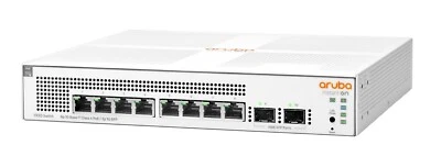 HPE/Aruba Networking Instant On Switch 8p Gigabit CL4 PoE 2p SFP 124W 1930 - NEW - Image 1 of 4