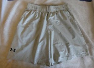 Under Armour UA Woven Emboss Shorts Men's Size Large Beige 1377137 NWOT - Picture 1 of 6