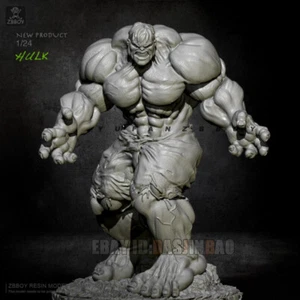 Unpainted 1/24 75MM Angry Hulk Resin Figure Model Kit Unassembled Garage Kit - Picture 1 of 4