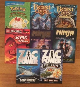 8 X Children’s Stories Zac Power, Beast Quest Small Paperback Value Book Bundle. - Picture 1 of 11