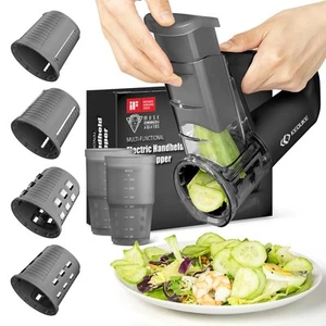 Electric Vegetable Slicer Handheld Cordless Salad Shooter One Touch Easy Cont... - Picture 1 of 6