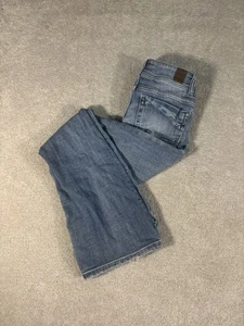 Pantalones de mezclilla BKE Hebilla Audrey Bootcut para mujer 26x29,5 tiro medio desgastados - Imagen 1 de 13